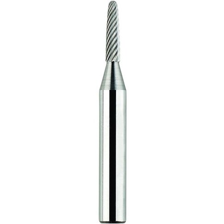 Morse Carbide Burr, General Purpose Premium, Series 5970, Radius, 316 Head Dia, 12 Length of Cut, 2 59910